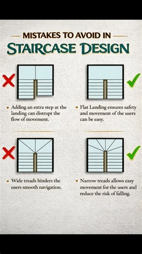 Staircase Design Mistakes | Basic Knowledge for Civil Engineering | #Shorts