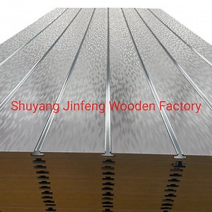 [Hot Item] Display Board Slot Board Slat Wall Slatted MDF Board Slatwall Panel Slatwall Aluminum Insert Profile Decorative Board