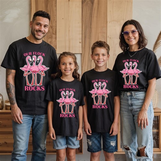 Our Flock Rocks Flamingo Shirt Summer Trendy Vacation Group Tees Flamingo Squad Women Men Sweatshirt Animal Lover Gifts - Etsy