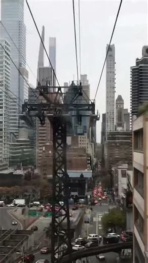 Taking the tram in New York City