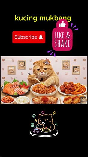 Kucing ini Makan Nikmat banget #asmr #animasianak #cat #kucing #kucinglucu #viralshorts #foryoupage