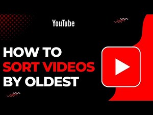 How To Sort YouTube Videos By Oldest !