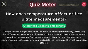 How does temperature affect orifice plate measurements? Watch Full Video: bit.ly/orificeQ Website: instrumentationtools.com Tags: #orifice #orificeplate #flow #measurement #flowmeter #flowmeasurement | InstrumentationTools | Facebook
