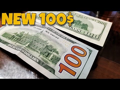 New 100$ note | USA one hundred-dollar bill comparison