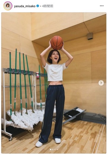 ◆安田美沙子、『アクティブ腹筋』ショット　バキバキ「細いなー！」【写真複数枚】