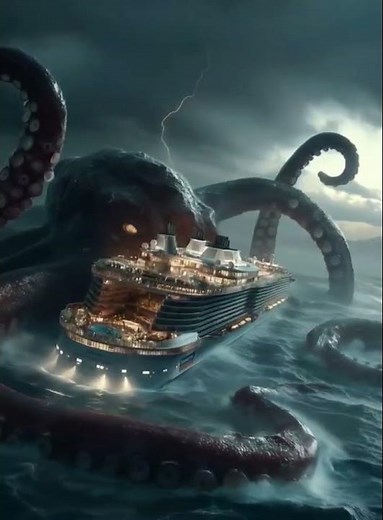 The Kraken Emerges Giant Octopus Strikes at Sea