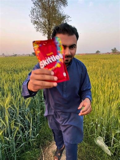 Trying Skittles for the First Time