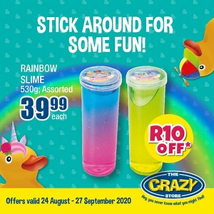 You'll always have a great time with slime! Especially when you save a dime or two. Get your hands on your favourite sticky situation at a store near you https://bit.ly/2CcdKFa | The Crazy Store