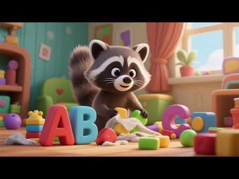 ABC Raccoon’s Toy Cleanup ABC 🦝🧸🅰️🅱️🅲 | Nursery Rhymes & Kids Songs