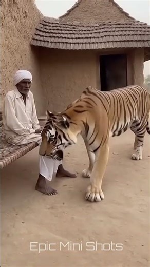 Tiger Approaches Him… He Doesn’t Move