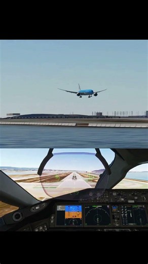 [플심] 네덜란드 왕립항공 KLM B787-9 샌프란시스코공항 착륙 / -134 FPM #msfs #landing #klm #b787 #cockpitviews #ksfo #플심