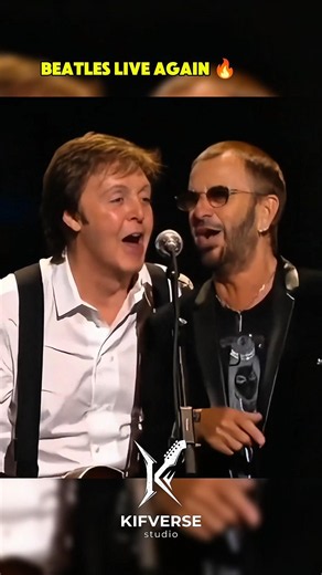 Iconic Duo: Paul & Ringo Reunion 🎸🎶 #paulmccartney #ringostarr #thebeatles #70s #shorts #kifverse
