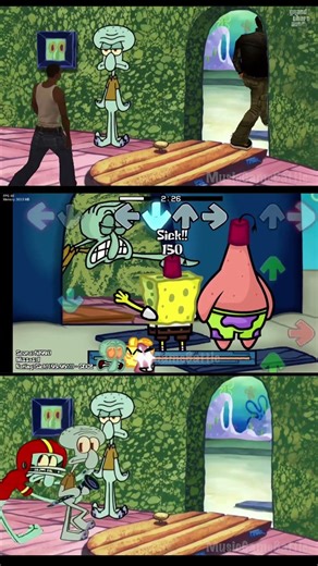 Get out of my house meme - Squidward vs Spongebob & Patrick Mod - Friday Night Funkin' Game