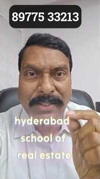 Hyderabad school of realestate(HSR) , New batch details ASMR #realestate