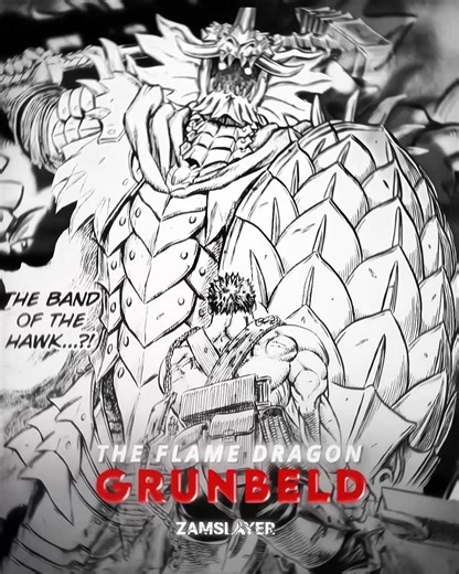 The Flame Dragon Grunbeld 🔥 | Guts vs Grunbeld | Berserk Edit | #shorts