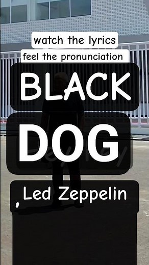Black Dog - Led Zeppelin #englishlyrics #englishpronunciation #jareku #music
