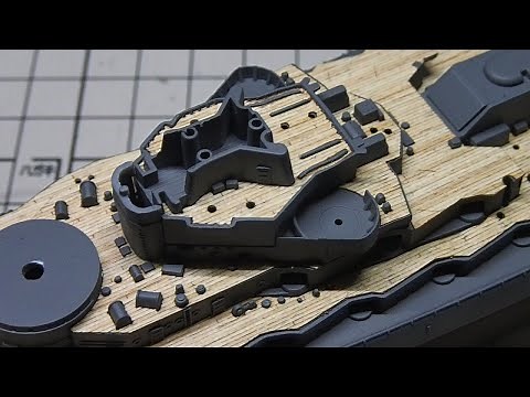 木甲板シールの貼り方【艦船模型製作講座】