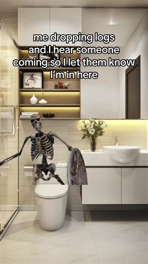 Funny Toilet Moments: A Skeleton's Scream