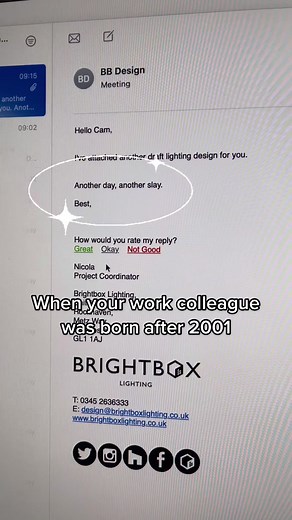 Funny Workplace Email Etiquette with Young Colleagues