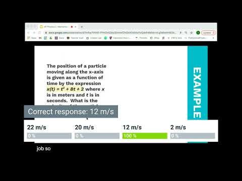 AP Physics C: Mechanics Cram Mar 4, 2021