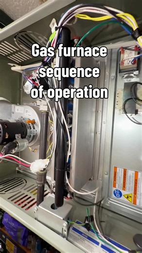7-step gas furnace sequence of operation If we need to troubleshoot gas furnaces, we need to know the sequence of operation. A problem could happen before, during, or after any of those steps. Knowing how a gas furnace is supposed to operate allows you to diagnose faster with more confidence. The sequence starts after the thermostat is set to heat and the setpoint is higher than the space temperature. 1. inducer turns on 2. pressure switch proves that airflow is present and nothing is clogged 3.