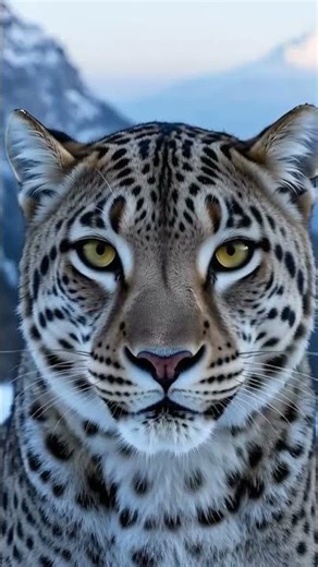 “Snow Leopard Close-Up in Snow ❄️” #leopard #snowLeopard #hyperRealistic #epicanimals