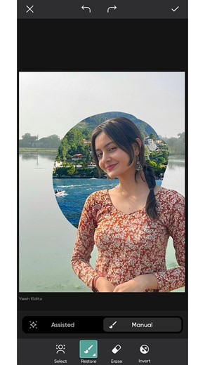 Beautiful Nature background change 😍 photo editing ll girl photo editing #picsart #photoediting
