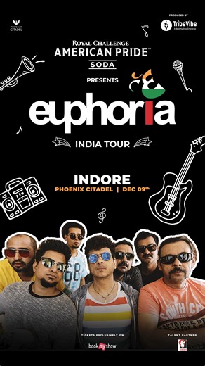 75K views · 620 reactions | Hear it from the best! The iconic band Euphoria is coming to Phoenix Citadel. Join us for an evening that's all about their enduring legacy and heartfelt melodies!  Date: 9th December, 2023. Book your tickets, visit the link in bio. #PhoenixCitadel #Euphoria #EuphoriaIndiaTour #tribevibe #nostalgia #booknow #liveevents #liveconcerts #Indore #EuphoriaTheBand | Phoenix Citadel | Facebook