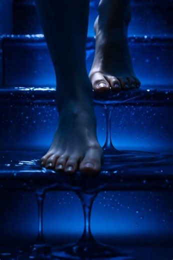 Walking on Liquid Glass Stairs | Surreal Blueberry Effect 🫐✨#asmr