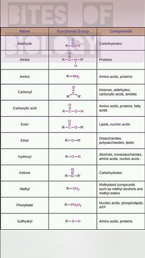 important functional group in biomolecule........#biology #chemistry#biochemistry