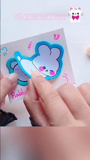 DIY kawaii sticky notes 🥰💕 #shorts