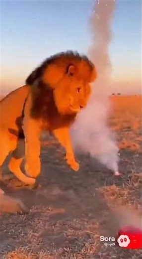 lion press the button 🦁#animals #viral #ai #shorts
