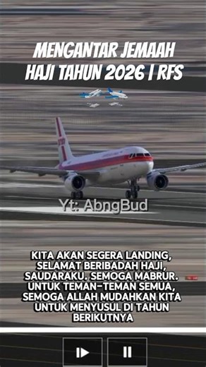 POV: Mengantar Jemaah Haji 🛫🛬|REAL FLIGHT SIMULATOR #shorts #jemaahhajiindonesia #rfs
