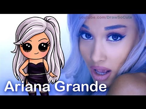 How to Draw Chibi Ariana Grande Cute step by step Focus Music Video