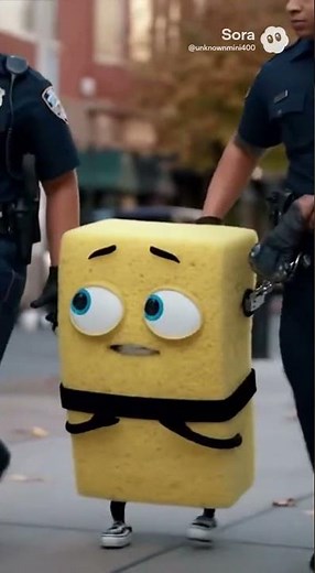 Temu Version of SpongeBob gets arrested