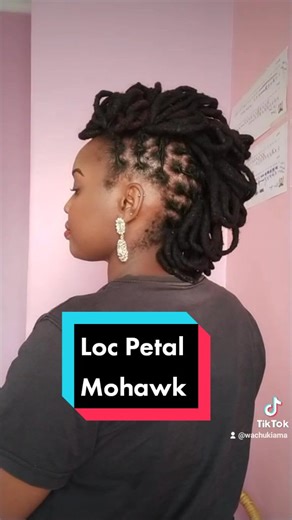 DIY Loc Petal Mohawk Tutorial