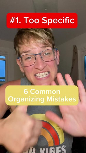 Episode 1: 6 Mistakes people make when organizing. With added visuals and examples. #professionalorganizer #iOrganize #iOrganizeeverything #HappyOrganizing #organizing #howtoorganize | IOrganize