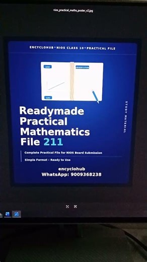 how to make class 10th maths practical file 211 nios #nios #practical description