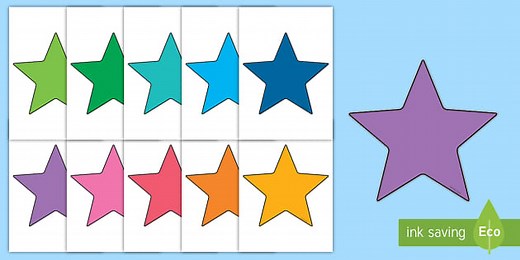 Editable Star Outline Designs