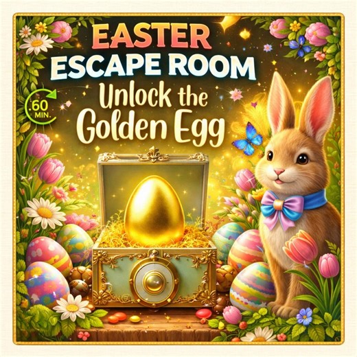 Oster Escape Room Spiel für Kinder und Familien: Schalte das goldene Ei frei - Etsy.de