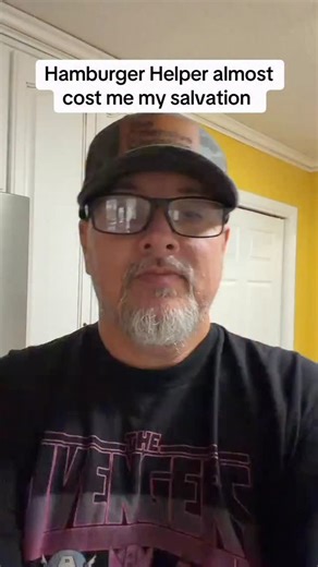 Hamburger Helper almost cost me my salvation. #worksbasedsalvationcomedy #christiancomedy #christianhumor | Chad McAllister