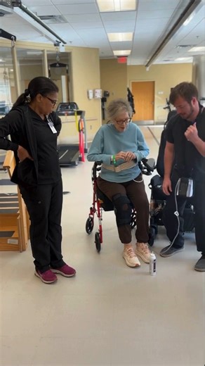 Colleen Brasher's journey to MRC started after she received a Left Ventricular Assist Device (LVAD), a mechanical pump that helps her heart circulate blood. She faced complications after surgery that required physical rehabilitation. Through every challenge, her positive attitude never wavered. With the support of her care team at MRC, she's been able to continue rebuilding her strength. 💙 Thank you, Colleen, for trusting us with your care! | Methodist Rehabilitation Center