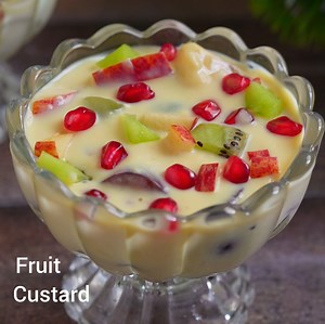 76K views · 1.4K reactions | Fruit Custard Recipe | Easy and Super Tasty Healthy Dessert | Creamy Fruit Custard | FoodEasy365 | Facebook