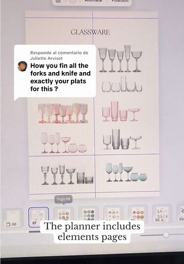 Respuesta a @Juliette Arviset This is how I create a table in the wedding planner: I simply copy and paste from the elements pages. ☺️ It's the best way to visualize my ideas! 🧡 Comment “Wedding Planner” and I’ll send it to you so you can take a look 👀