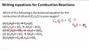 Writing Equations for Combustion Reactions ( Video ) | Chemistry