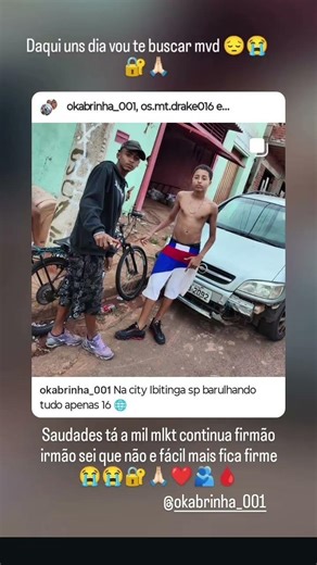 sdds irmão logo menos canta😭💔