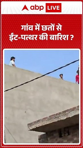 Meerut Viral Video : गांव में छतों से ईंट पत्थर की बारिश? | #ytshorts #viralnews #trendingnews