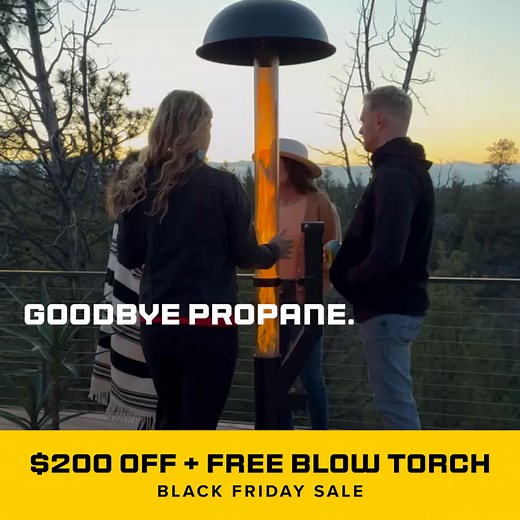 Save $200. Up to 15 ft of radiant heat. Cleaner, cheaper than propane. USA-made. Metro ships free. Lifetime guaranteed. | Patiofyre