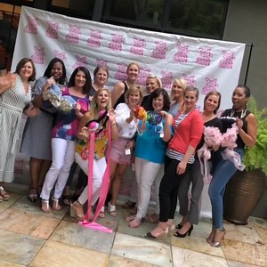 Our BUST Breast Cancer: Bra Art Fundraiser models are super excited about this year’s event! Have you bought your tickets yet? #bbc2018 | Woman's Hospital