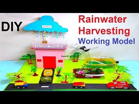 rainwater harvesting working model - save water - science project exhibition - diy | DIY pandit